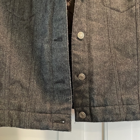 Gap Wool Button Down Jacket Unisex Size M - Picture 2 of 14